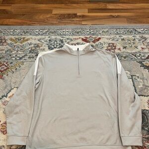 PGA TOUR Men's Light Grey Thermal Flux Quarter-Zip Golf Pullover